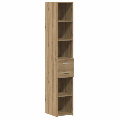 Schlanker Stauraum Schrank Artisan-Eiche 30 x 42.5 x 225 cm