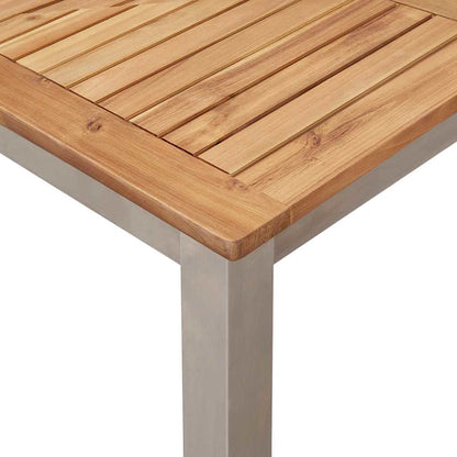 Garten Essgruppe 7 pcs Braun Akazie Massivholz