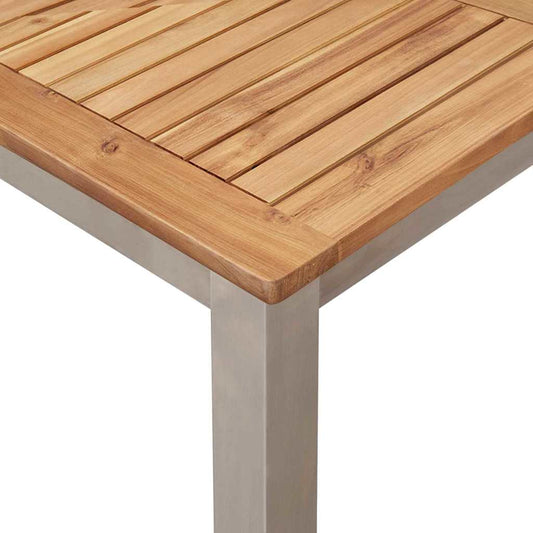 Garten Essgruppe 7 pcs Braun Akazie Massivholz