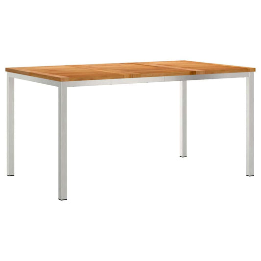 Garten Essgruppe 7 pcs Braun Teak-Massivholz