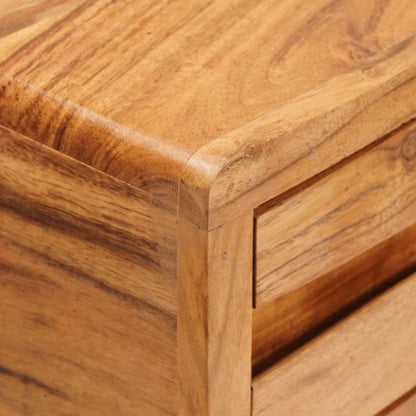 Konsolentisch Braun 110 x 30 x 80 cm Massivholz Akazie