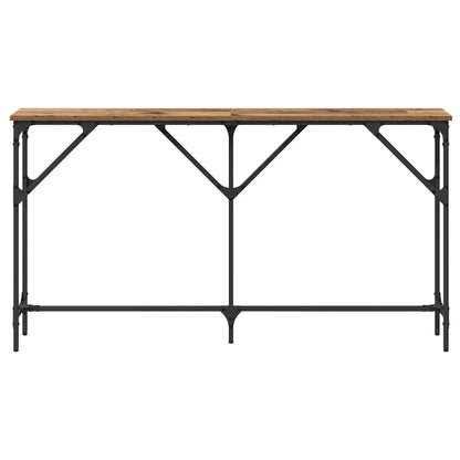 Konsolentisch Altholz 140 x 23 x 75 cm Schichtholz und Metall