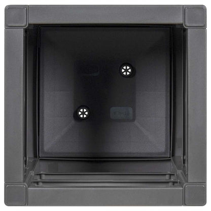 Gartenblumentopf Anthrazit 36 x 36 x 35 cm Polypropylen