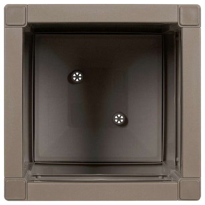 Gartenblumentopf Grau 36 x 36 x 35 cm Polypropylen