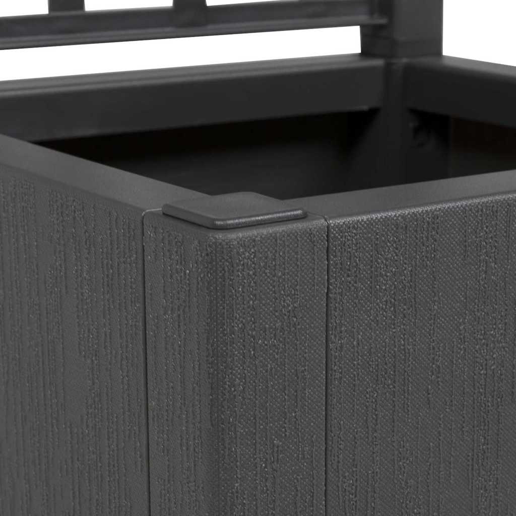 Gartenblumentopf Anthrazit 36 x 36 x 140 cm Polypropylen