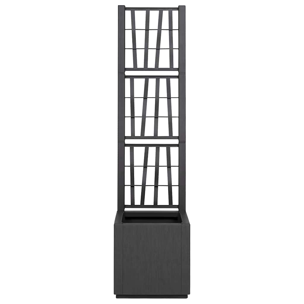 Gartenblumentopf Anthrazit 36 x 36 x 140 cm Polypropylen