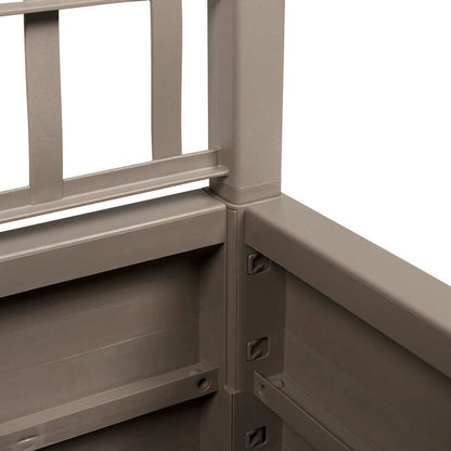 Gartenblumentopf Grau 36 x 36 x 140 cm Polypropylen