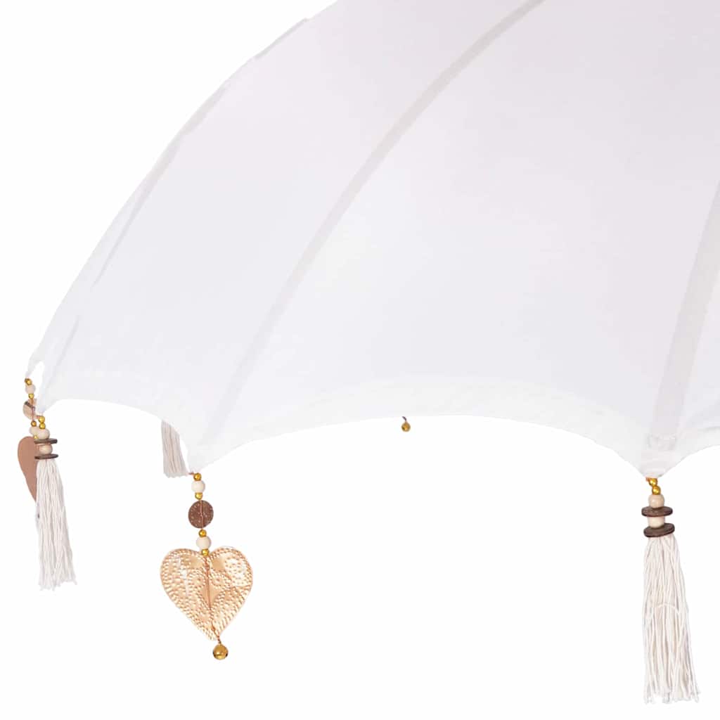 Balinesischer Sonnenschirm 260 Creme 180-190 cm
