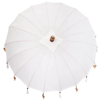 Balinesischer Sonnenschirm 260 Creme 180-190 cm