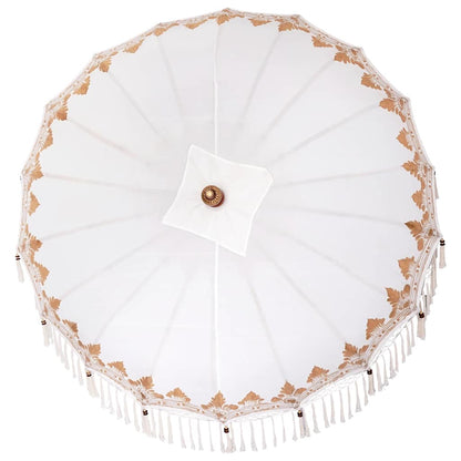 Balinesischer Sonnenschirm 260 Creme 180-190 cm