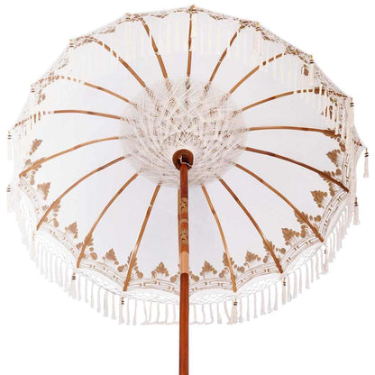 Balinesischer Sonnenschirm 260 Creme 180-190 cm