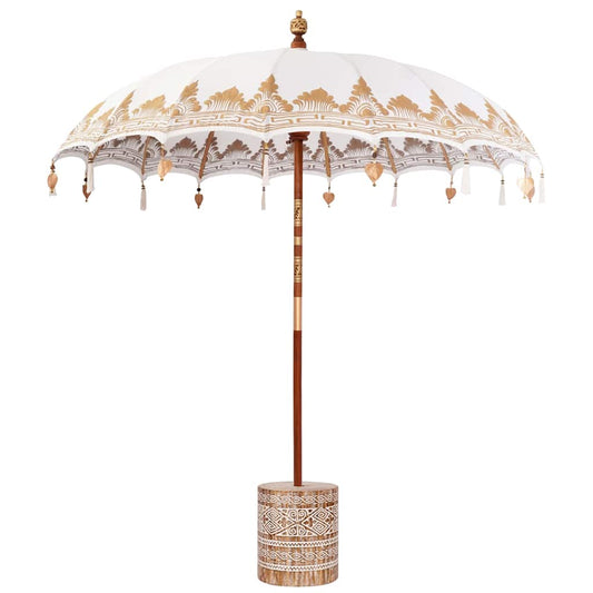 Balinesischer Sonnenschirm 260 2 pcs Creme 210-220 cm