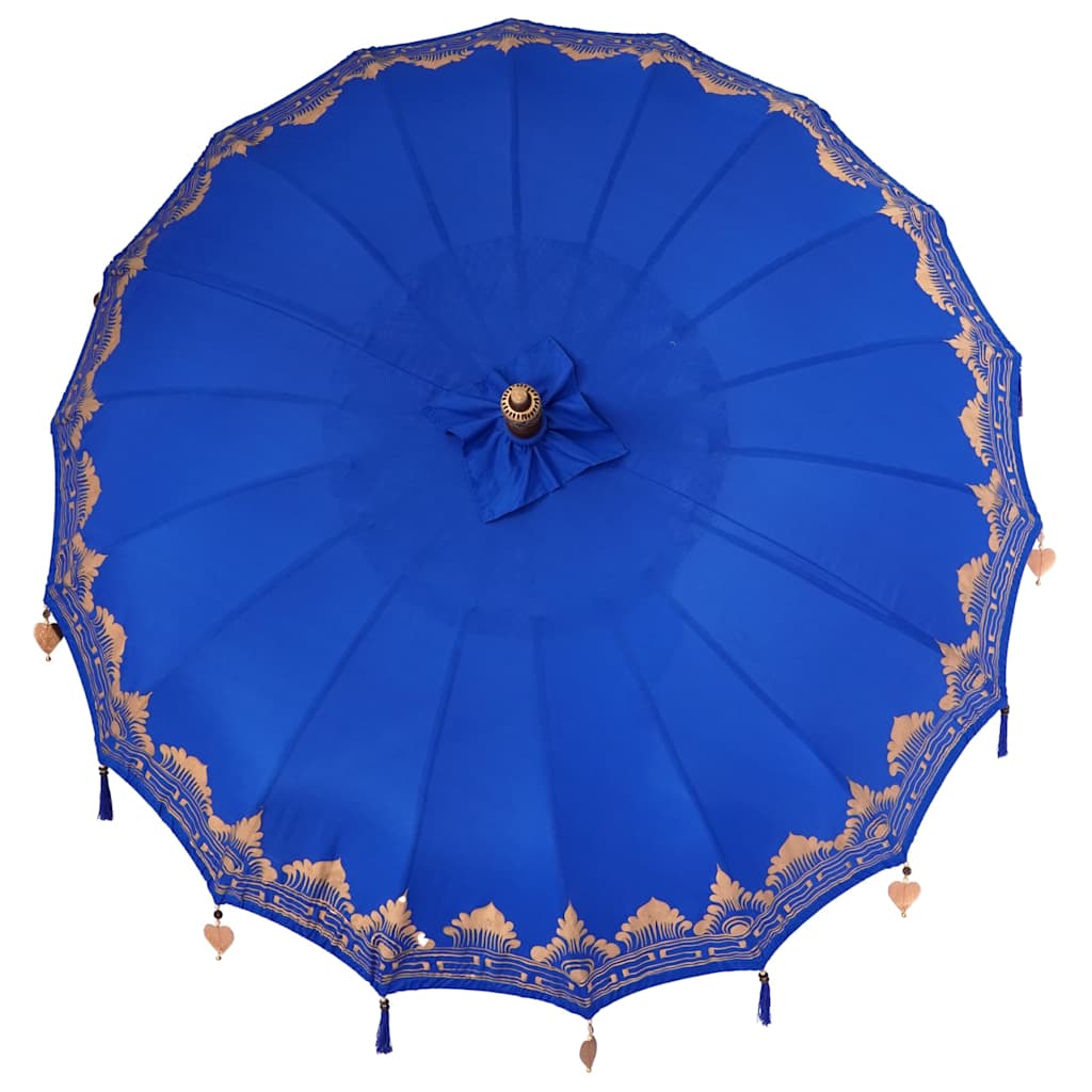 Balinesischer Sonnenschirm 260 Blau 210-220 cm