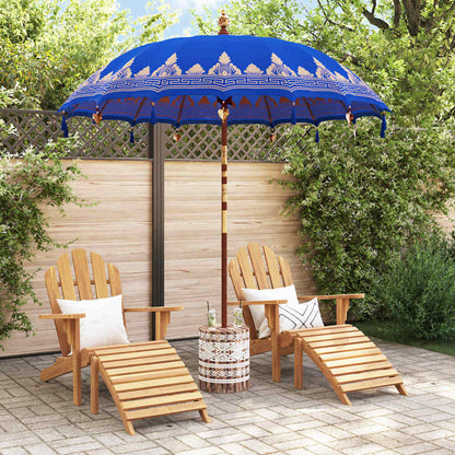 Balinesischer Sonnenschirm 260 Blau 210-220 cm
