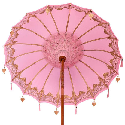 Balinesischer Sonnenschirm 260 Rosa 180-190 cm