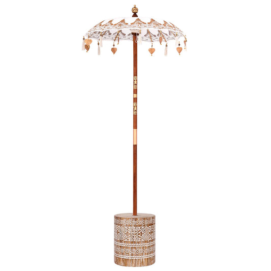 Balinesischer Sonnenschirm Creme 95 x 95 x 260 cm