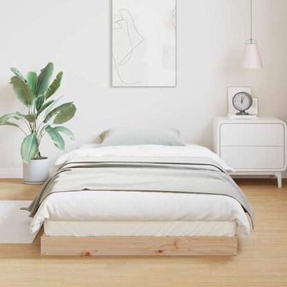 Bodenbettrahmen Natur 213,5 x 104 x 9 cm Massives Kiefernholz