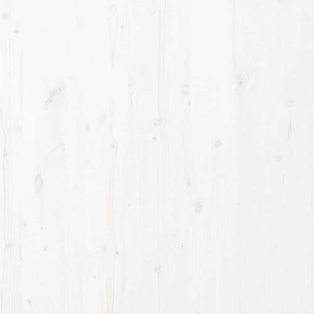 Bodenbettrahmen Weiß 213,5 x 104 x 9 cm Massives Kiefernholz