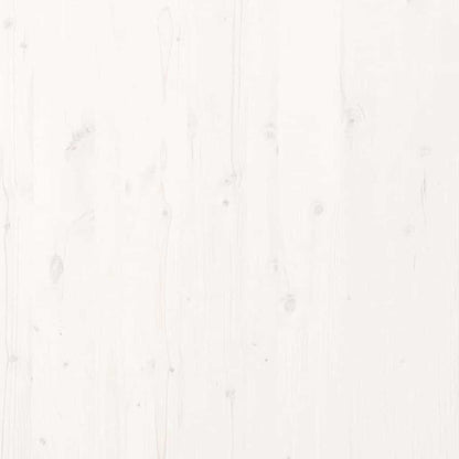 Bettrahmen Weiß 208.6 x 157.6 x 69.4 cm Massives Kiefernholz