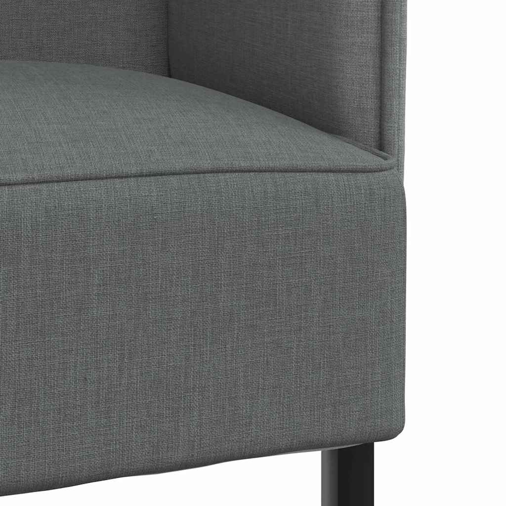 Hoher Rücken Sofa Dunkelgrau 109 x 56 x 121 cm Stoff
