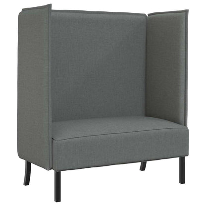 Hoher Rücken Sofa Dunkelgrau 109 x 56 x 121 cm Stoff