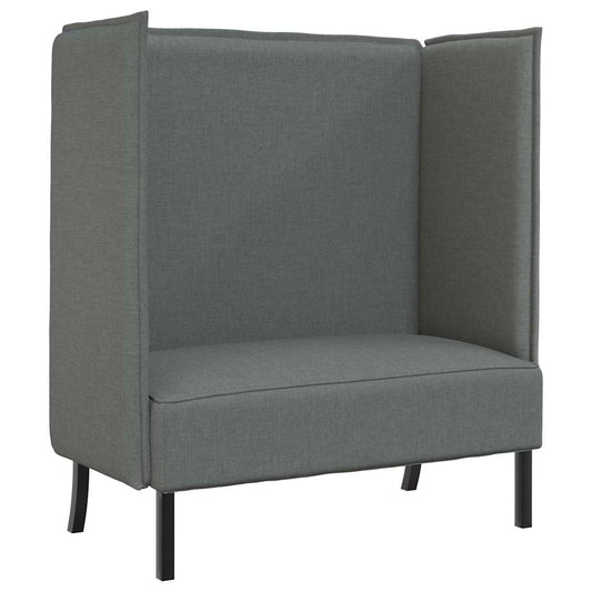 Hoher Rücken Sofa Dunkelgrau 109 x 56 x 121 cm Stoff