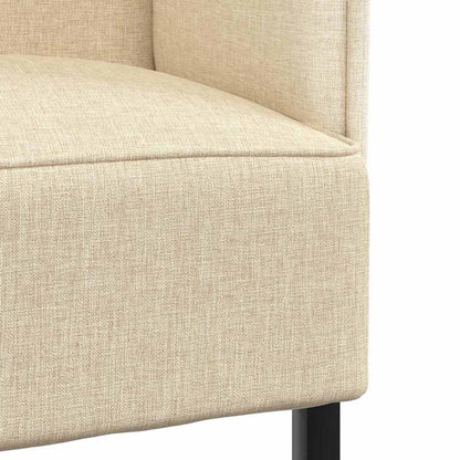 Hoher Rücken Sofa Creme 109 x 56 x 121 cm Stoff