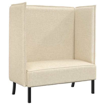 Hoher Rücken Sofa Creme 109 x 56 x 121 cm Stoff