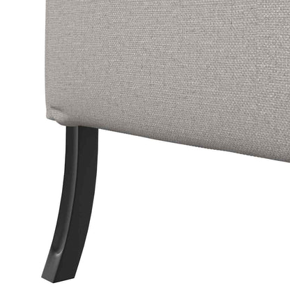Hoher Rücken Sofa Wolkengrau 109 x 56 x 121 cm Stoff