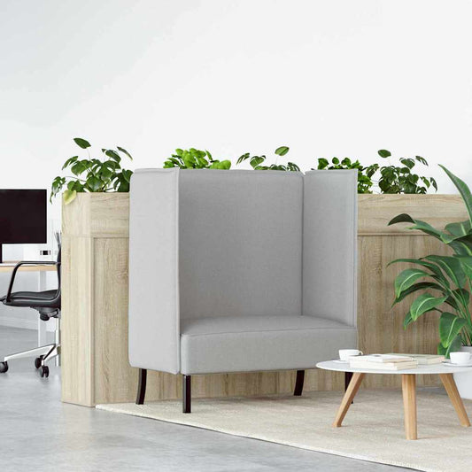 Hoher Rücken Sofa Wolkengrau 109 x 56 x 121 cm Stoff