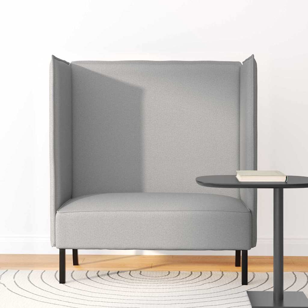 Hoher Rücken Sofa Wolkengrau 109 x 56 x 121 cm Stoff
