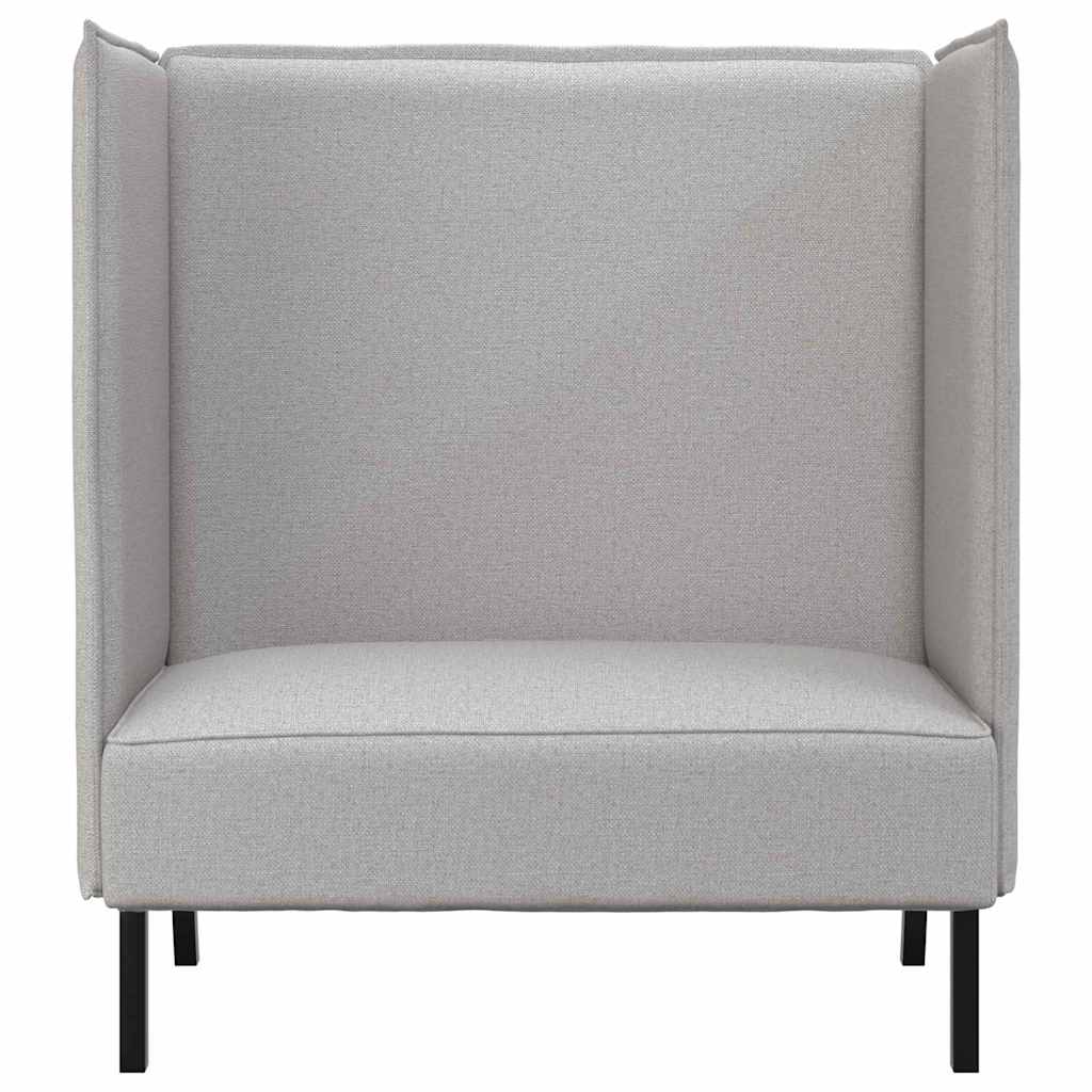 Hoher Rücken Sofa Wolkengrau 109 x 56 x 121 cm Stoff