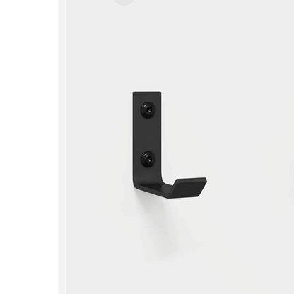 Wandmontierter Kleiderständer mit Spiegel Weiß 96 x 1.5 x 90 cm