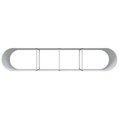 Garten-Hochbeet Braun 400 x 80 x 81 cm Stahl