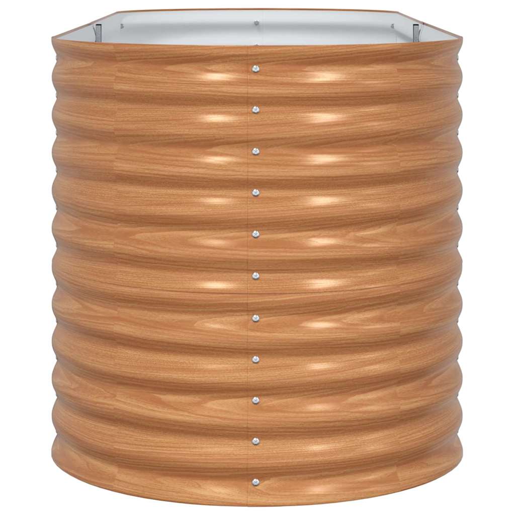 Garten-Hochbeet Braun 240 x 80 x 81 cm Stahl