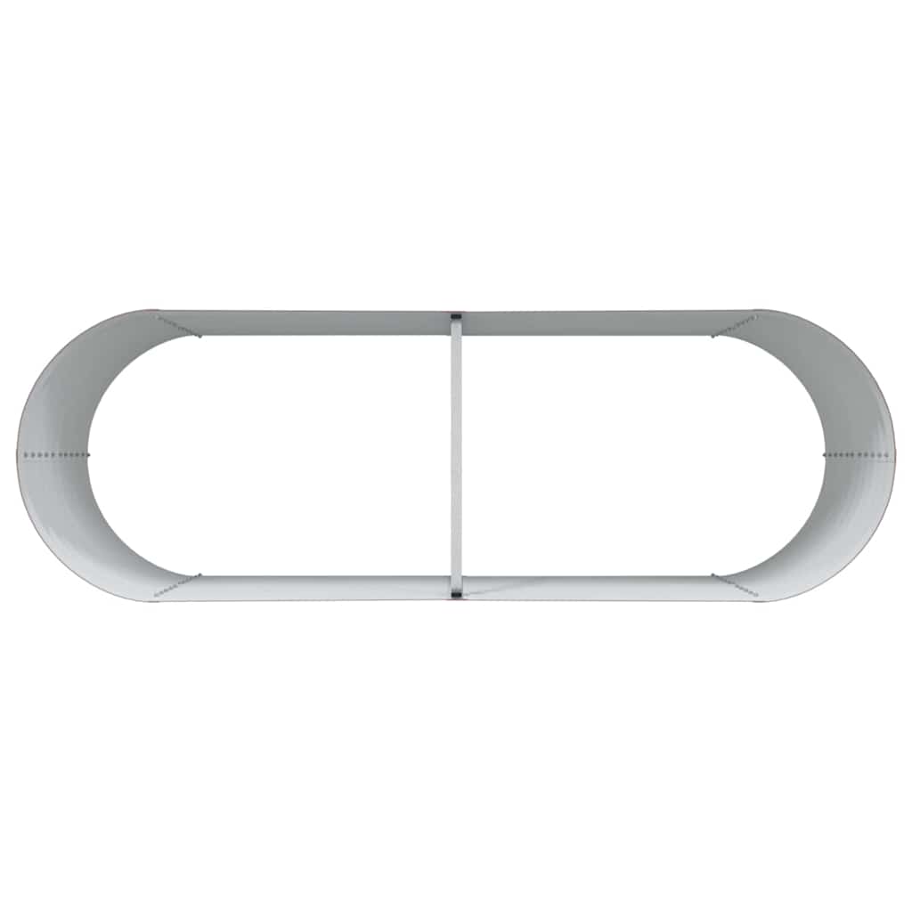 Garten-Hochbeet Braun 240 x 80 x 81 cm Stahl