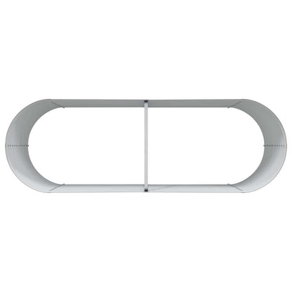 Garten-Hochbeet Braun 240 x 80 x 81 cm Stahl