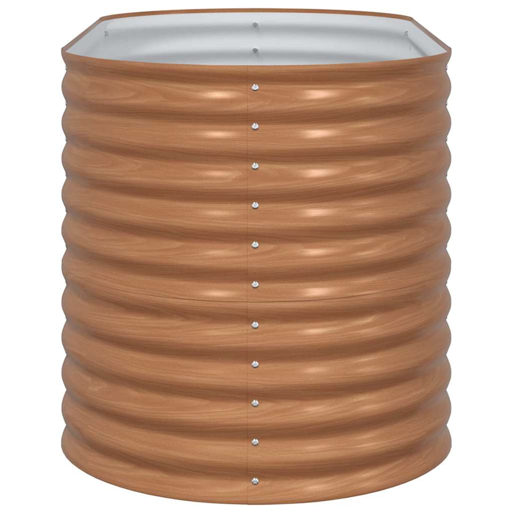 Garten-Hochbeet Braun 160 x 80 x 81 cm Stahl