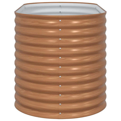 Garten-Hochbeet Braun 160 x 80 x 81 cm Stahl