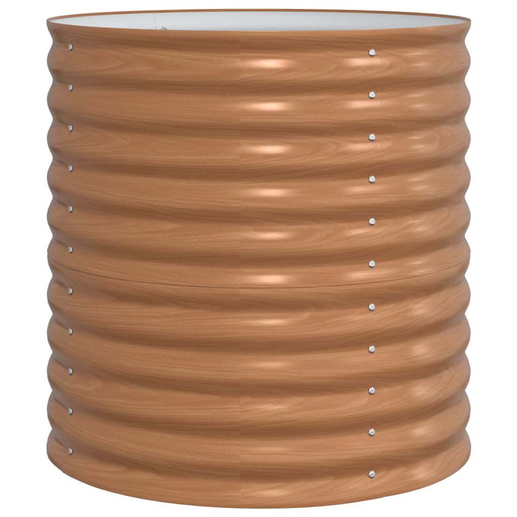 Garten-Hochbeet Braun 80 x 80 x 81 cm Stahl