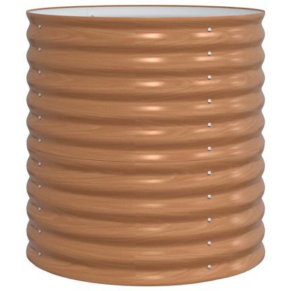 Garten-Hochbeet Braun 80 x 80 x 81 cm Stahl