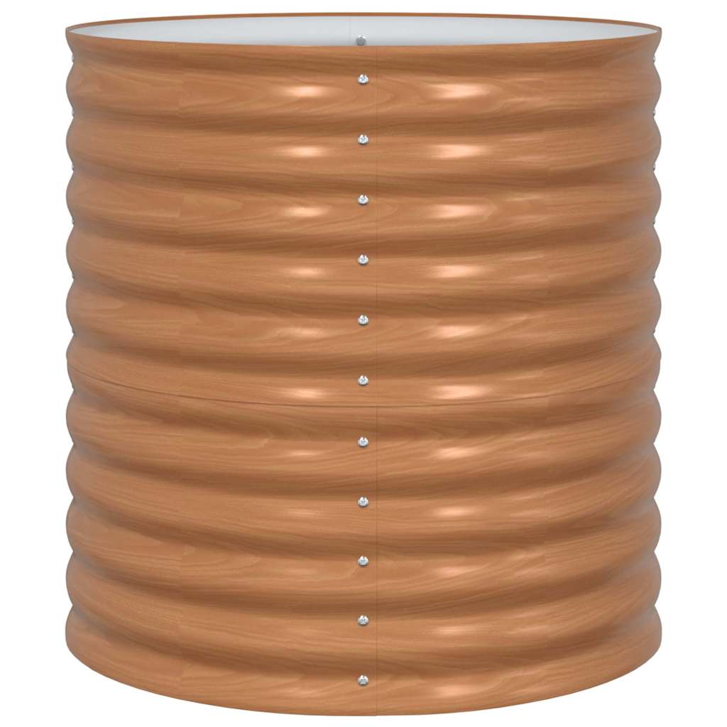 Garten-Hochbeet Braun 80 x 80 x 81 cm Stahl