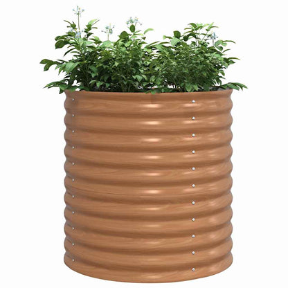 Garten-Hochbeet Braun 80 x 80 x 81 cm Stahl