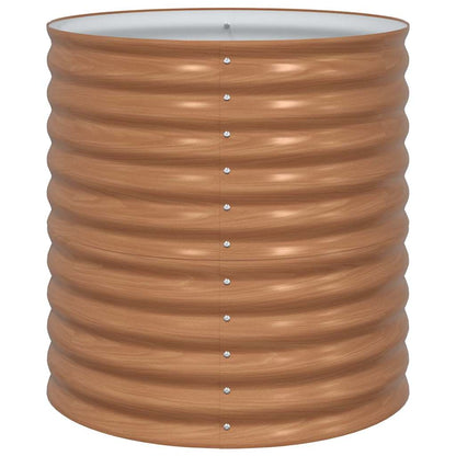 Garten-Hochbeet Braun 80 x 80 x 81 cm Stahl