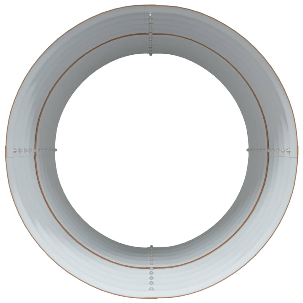 Garten-Hochbeet Braun 80 x 80 x 81 cm Stahl