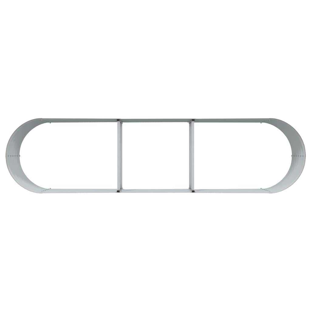 Garten-Hochbeet Braun 320 x 80 x 44 cm Stahl