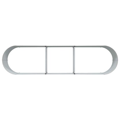 Garten-Hochbeet Braun 320 x 80 x 44 cm Stahl