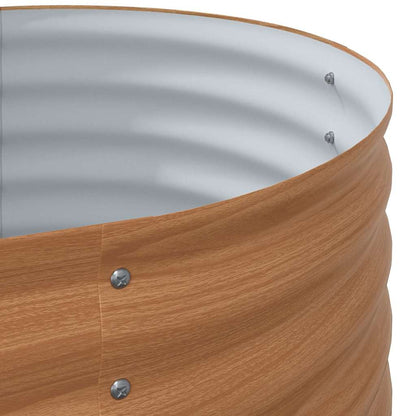 Garten-Hochbeet Braun 240 x 80 x 44 cm Stahl