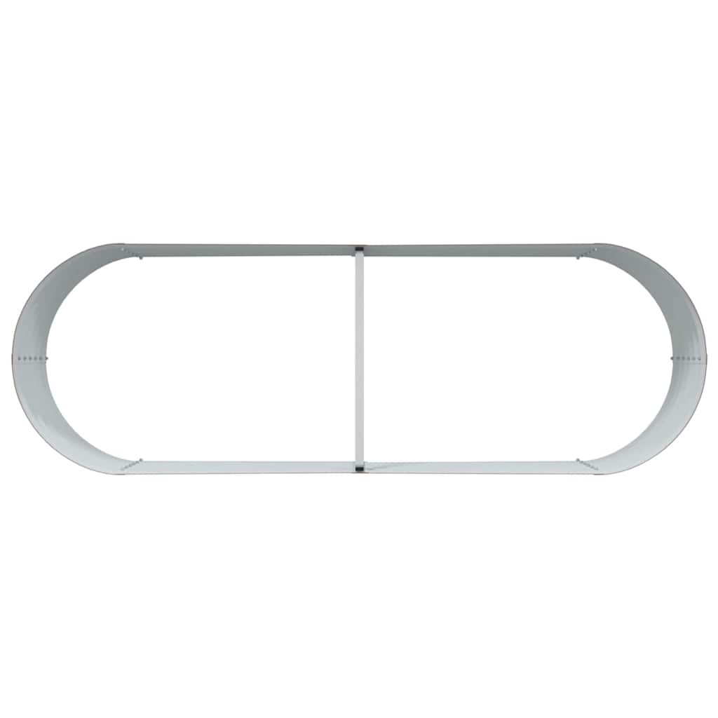 Garten-Hochbeet Braun 240 x 80 x 44 cm Stahl