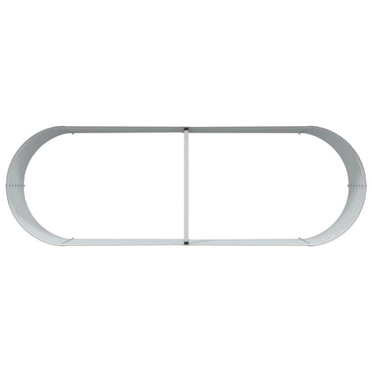 Garten-Hochbeet Braun 240 x 80 x 44 cm Stahl